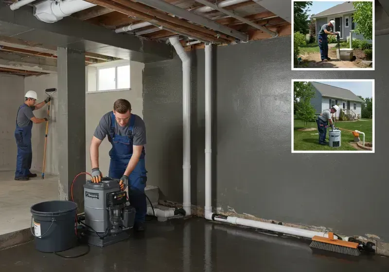 Basement Waterproofing and Flood Prevention process in Hope, IN